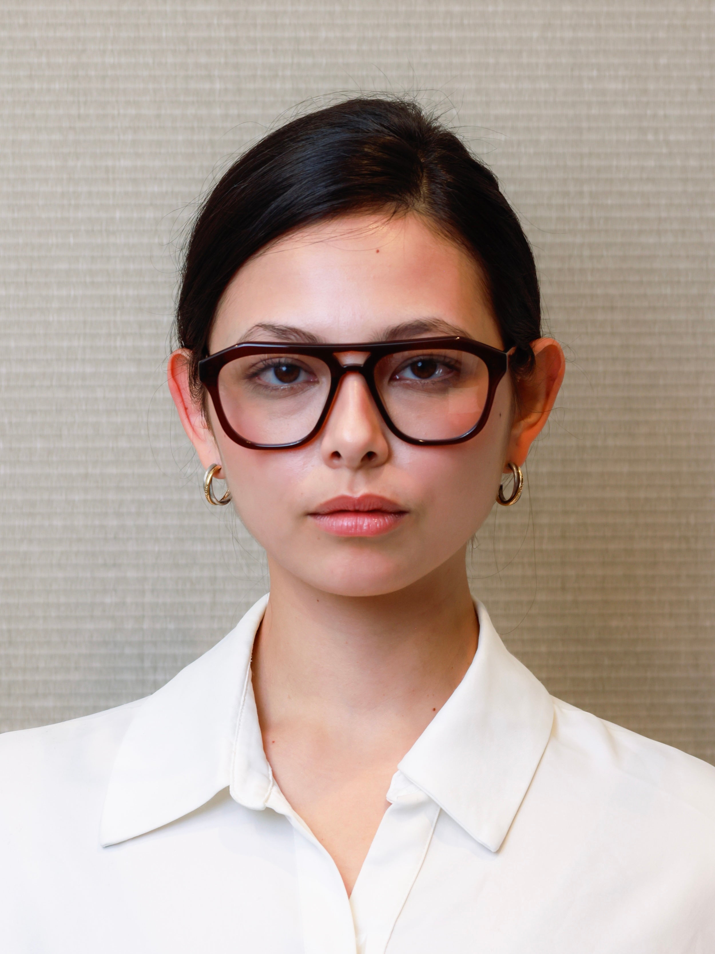 テオ Theo Model THEO Burgundy | Eyeglasses
